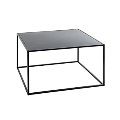 Image of HAKU Möbel coffee table, metal, black, W 70 x D H 40 cm