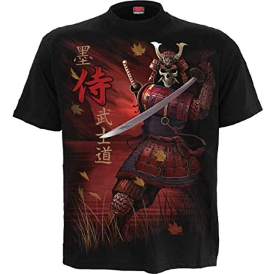 Image of Spiral Samurai T Shirt Black L