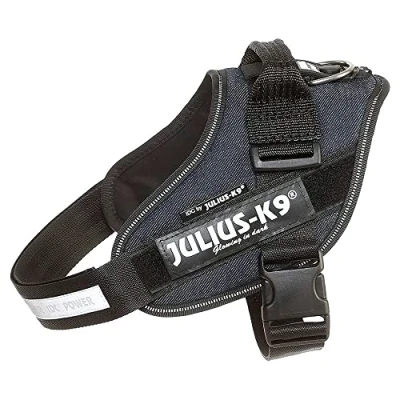 Image of Julius K9, 16IDC FAR 4, IDC Powerharness, dog harness, Size: Denim