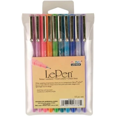 Image of LePen Set of 10 Bright Color Pens