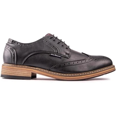 Image of Ben Sherman Mens Triumph Brogue Shoes Black 11 UK
