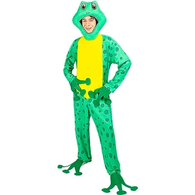 Image of Funidelia Frog Costume for men and women Animals adults accessory fancy dress &amp; props Halloween, carnival parties Size L XL Green