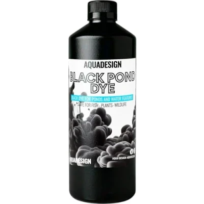 Image of AquaDesign BLACK Liquid Pond Dye 500ML For Ponds And Water Features TREATS 2,500L