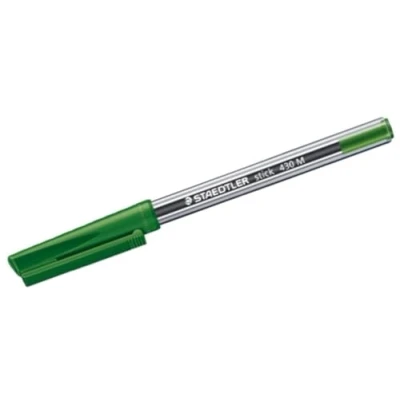 Image of Staedtler 430 M 5 ball point Pen ballpoint pens (Green, Transparent, Metal)