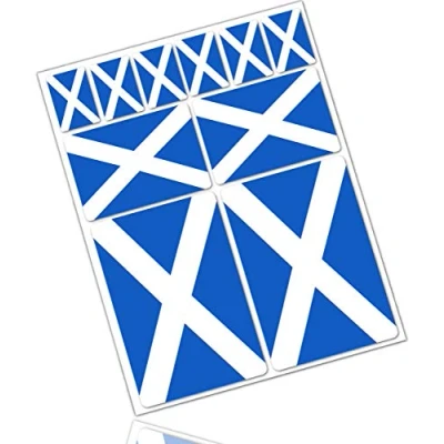 Image of Biomar Labs® 10 x Vinyl Stickers Set Decals Scotland Scottish National Flag Car Motorcycle Helmet D 35