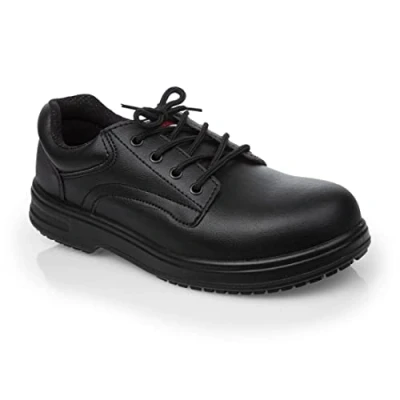 Image of Slipbuster Footwear BB497 40 Basic Safety Shoe with Toe Cap, SRC, Size 40, Black