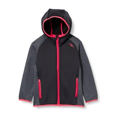 Image of CMP Girls Stretch Performance Fleece Sweatshirt, girls, Jumper, 30E2245, anthracite, 98