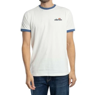 Image of Ellesse Meduno TEE Basic Tshirt, Men&#039;s, Size: Medium, Off white
