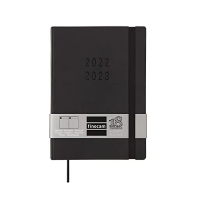 Image of Finocam Diary 2022 2023 Mara 18 Months 1 Day per Page July to December (18 Months) Black International