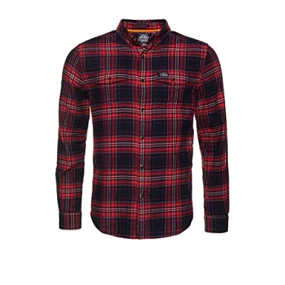 Image of Superdry Men&#039;s Winter Washbasket Shirt Nevada Red Check (Medium)