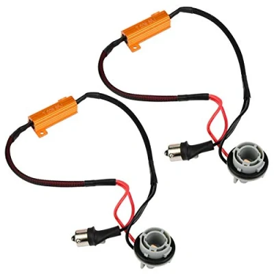 Image of EBTOOLS 2Pcs Load Resistor Connector Wire Wiring Harness LED Turn Signal light 1156, ABS