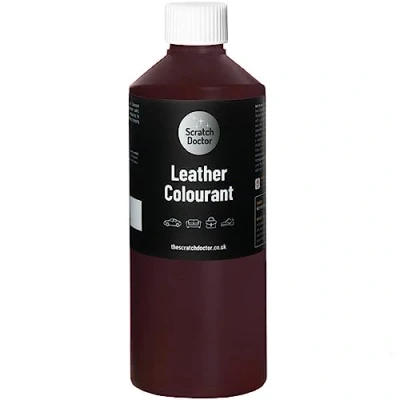 Image of Scratch Doctor Leather Colourant Restore &amp; Repair Faux Vinyl Paint for Furniture Sofas Car Seats Shoes Handbags (Burgundy, 1000ml)