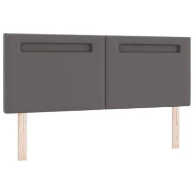 Image of vidaXL Headboard Plain Design Grey 160 cm Faux Leather