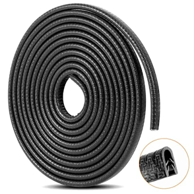 Image of Car Door Edge Protector Guards Black 16Ft(5M) U Shape Automotive Trim for Most