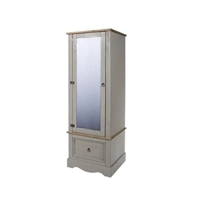 Image of Core Products, Corona Grey Armoire with Mirrored Door