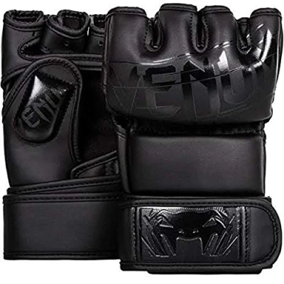 Image of Venum Undisputed 2.0 MMA Shintex Leather Gloves, Matte/Black, Large/X Large