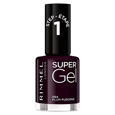 Image of Rimmel London Super Gel Nail Polish Plum Pudding