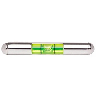 Image of David Van Hagen Mens Spirit Level Tie Slide Silver/Green