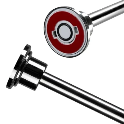 Image of Stick n Lock Premium Telescopic Adhesive Shower Curtain Rod, Chrome 1295mm 2298mm