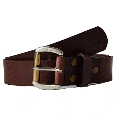 Image of G STAR RAW Men&#039;s Dast Belt, Metalic (dk brown/oxide stone D20177 3127 B298), 100