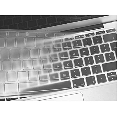 Image of FINDING CASE EU/UK Keyboard Cover Compatible Older Apple Macbook Air 11 inch A1370/A 1465(2015/2014/2013/2012/2011/2010release) Waterproof Adhesive Protective Silicone Skin Clear