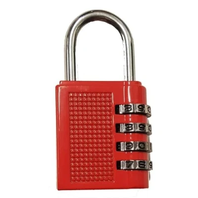 Image of ARA CHOICE Combination Number Locks 4 Digit Padlock Locker Lock Home Office Travel Luggage Padlocks with Code Outdoor Heavy Duty Weatherproof for School Gym Cabinet Garage Gate Shed (Red)