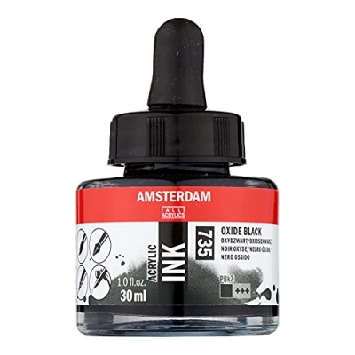 Image of Amsterdam ACRYLC Ink BLK, Oxide Black, One Size
