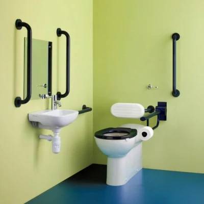 Image of Contour 21+ Doc M Blue Rails Back to Wall Left Hand S0685LI