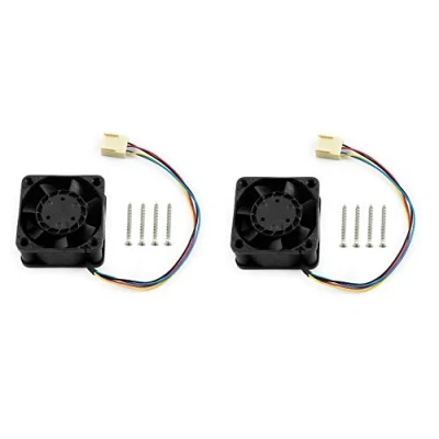 Image of IBest 2 Pack Dedicated DC Cooling Fan for Jetson Nano 5V Support PWM Speed Adjustment with Strong Air,4PIN Reverse proof Connector 40mmx40mmx20mm