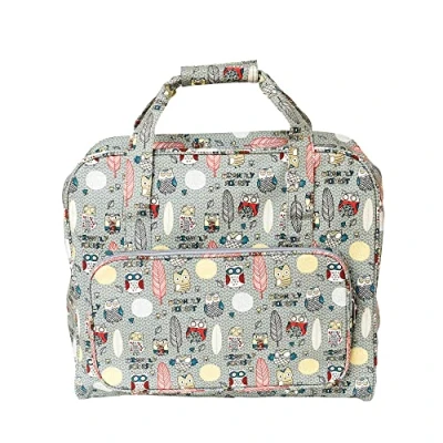 Image of KORBOND Sewing Machine Bags Nightly Forest Design Fits Domestic Reinforced Base Wipe Clean Fabric