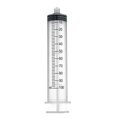 Image of 1 Pack 100ml Luer Lock Syringe, Plastic Syringes with Tip No Needle for Scientific Lab
