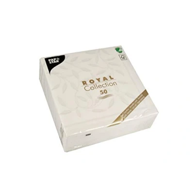 Image of PAPSTAR Napkins, Tissue, White, 7.8 x 20 cm