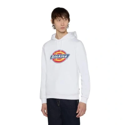 Image of Dickies Men&#039;s Icon Logo Hoodie Hooded Sweatshirt, White, M