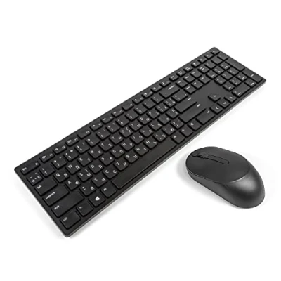 Image of DELL KM5221W UKRAINIAN Pro Wireless Keyboard &amp; Mouse Combo Bundle, Black