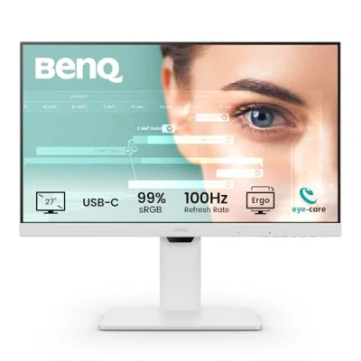 Image of BenQ GW2786TC 27&quot; IPS 1080p Home Office Monitor, FHD, USB C (65W power delivery), 100Hz, Eye Care, Ergo design, hub, daisy chain, high refresh rate, 99% sRGB, HDMI, Display Port, TÜV Certified