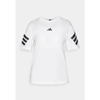 Image of adidas Sportswear TEE Print Tshirt, Women&#039;s, Size: XS, White