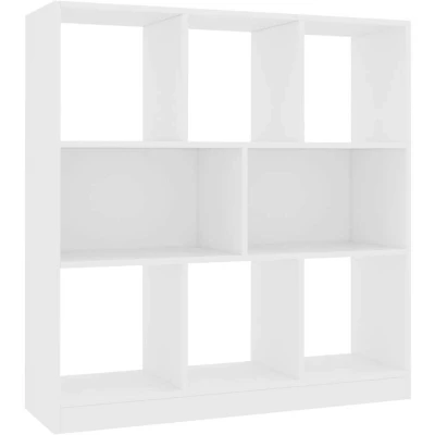 Image of vidaXL Book Cabinet White 97.5x29.5x100 cm Engineered Wood