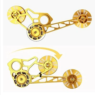 Image of for BROMPTON Chain Tensioner Derailleur Rear Pulley Speed Hub GOLD