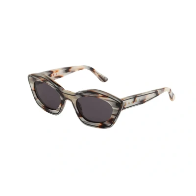 Image of Marni Unisex Kea Island Starshell QUO Sunglasses Acetate Multi color Grey Cat Eye Normal