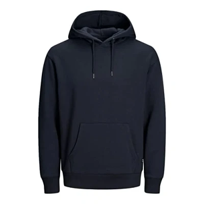 Image of JACK &amp; JONES Men&#039;s JJESOFT Sweat Hood, Navy Blazer/REG, XXXL