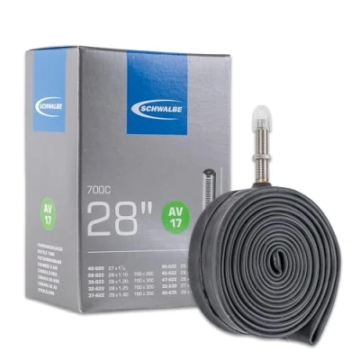 Image of Schwalbe AV17 700 x 28 45c (1 1/2 1.75 Inches) Inner Tube with Schrader Valve