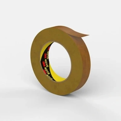 Image of 3M 7100042900 401E High Performance Industrial Masking Tape, 24 mm x 50 m, Brown (Pack of 36)
