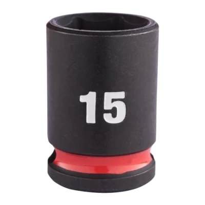 Image of Milwaukee 3/8&quot;SQ Drive Shockwave Impact Socket 15mm Std Ii