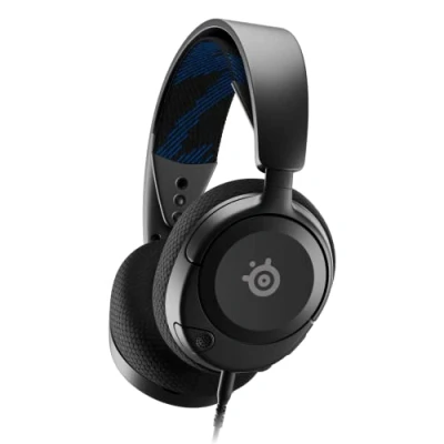 Image of SteelSeries New Arctis Nova 1P Multi System Gaming Headset — Hi Fi Drivers 360 Spatial Audio Comfort Design Durable Lightweight Noise Cancelling Mic PS5/PS4, PC, Xbox, Switch Black