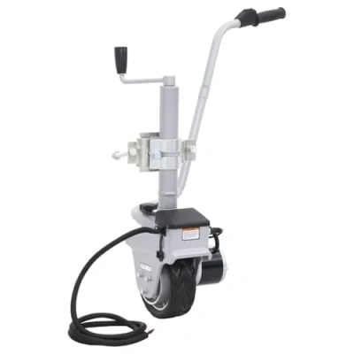 Image of vidaXL Aluminium Motorised Jockey Wheel Trailer Mover Compact, Portable &amp; Maneuverable with a 350W Motor, Suitable for Caravans, Boat Trailers, Horse Up to 2270kg Load Capacity
