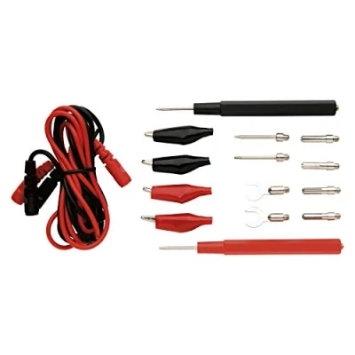 Image of EMOS Universal Test Lead Kit for Multimeter, Tips/Multimeter Tips/Test Lead/Test Extension Cable / 14+2 Probe Set S4001N Black Red