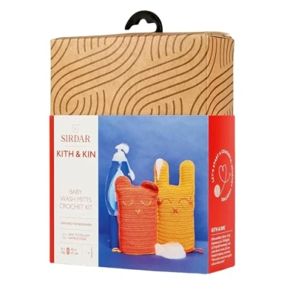 Image of Sirdar Kith &amp; Kin, Baby Wash Mitts Crochet Kit