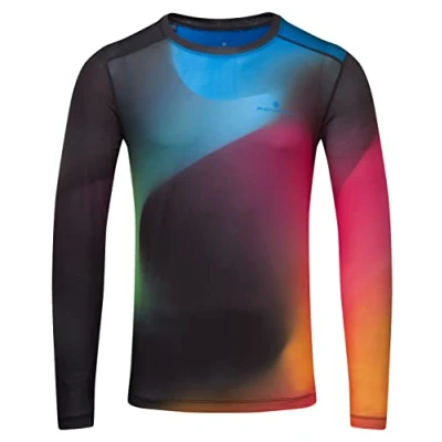 Image of RONHILL Running, Men&#039;s Tech L/S Velocity Tee, Chameleon, S
