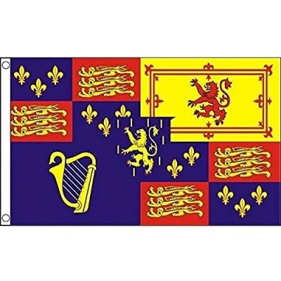Image of AZ Flag Royal Banner 1689 1702(William Iii) 3x5 Ft 100D Polyester Bristish Historic with Two Metal Grommets Fade Resistant Vivid Colors 3&#039; x 5&#039; Feet 150x90 Cm