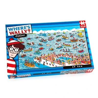 Image of Paul Lamond Where&#039;s Wally At sea Puzzle (250 Piece), Blue